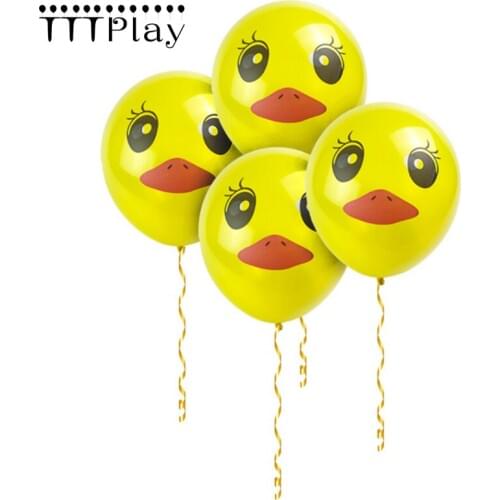 New 12inch 2.8g Cute Yellow Duck Balloon Inflatable Classic Kids Toys Air Balls Happy Birthday Party Decoration Balloon Supplies