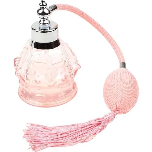 Perfume Atomizer Atomiser Bottle 100ml with Long Pump Travel Refillable Spray Lady Wedding Gift Vintage Style Decor