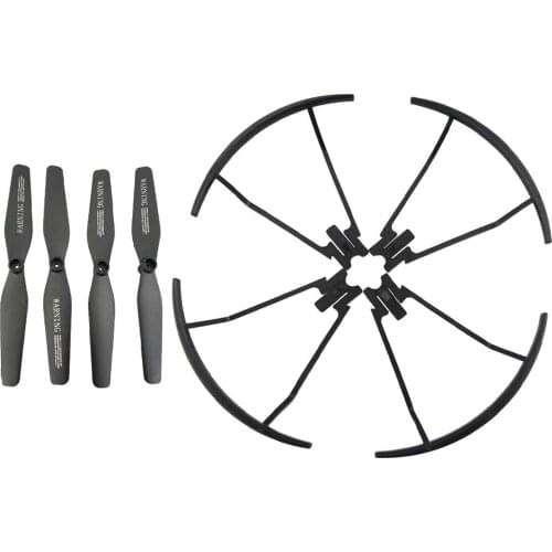 4pcs Propellers + Propeller Protection Cover for VISUO XS809 XS809HC XS809HW RC Drone Spare Parts