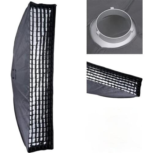 Godox Softbox 13.78x63 inch / 35x160cm Light Diffuser and Modifier with Honeycomb Grid, Bowens Mount