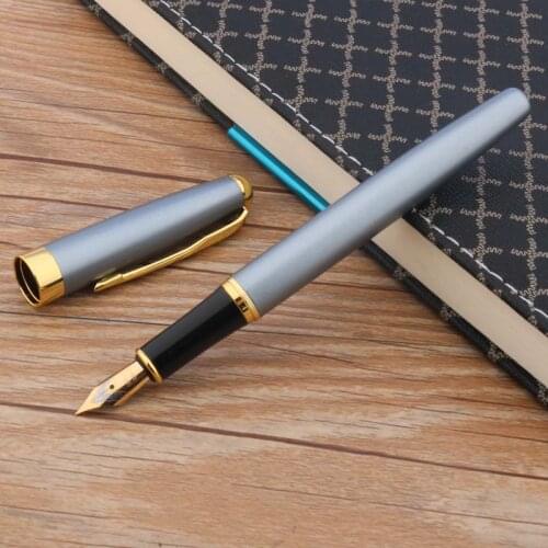 High quality brand baoer 388 gift metal blue golden classic Fountain Pen signature pen Stationery Office School Supplies