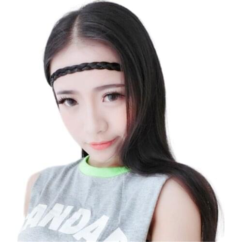 1cm braided wig headband New Arrival Freeshipping fashion wigs hairband elastic for hair elastic headband-JKNBH