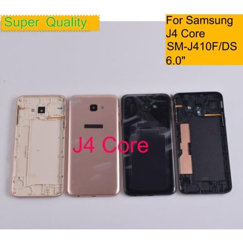 10Pcs/Lot For Samsung Galaxy J4 Core J410 J410F SM-J410F/DS Housing Back Cover Case Rear Battery Door Chassis Housing