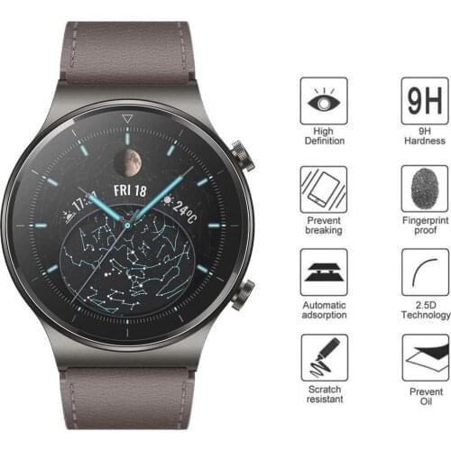 2pcs Fashion For Huawei GT2 Anti Scratch HD Explosion-proof films For Huawei Watch GT 2 Pro Explosion-proof Screen Protector