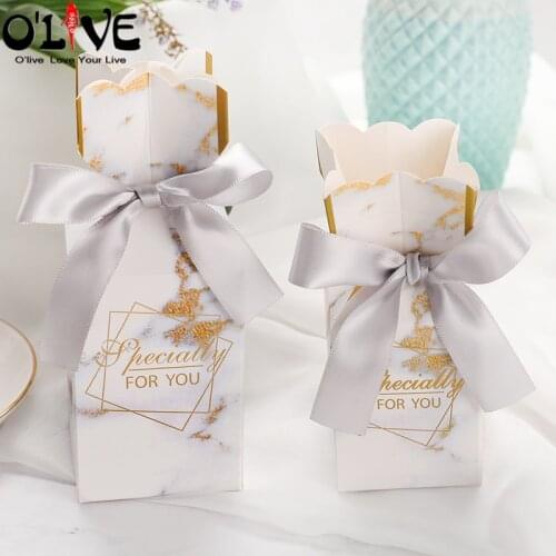 20 Pcs Christmas Gift Box Paper Bag Candy Packaging Birthday Sachets Baby Shower Cardboard Box Bonbonniere Wedding Party Favors