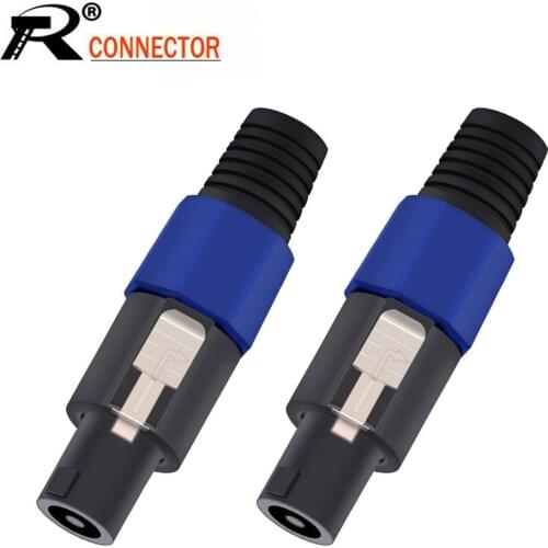5Sets/10pcs 4 Pin NL4FC Speakonnector Male Plug+Female Panel Mount Speaker Power Plug for Loudspeaker Amplifier Cable Connector