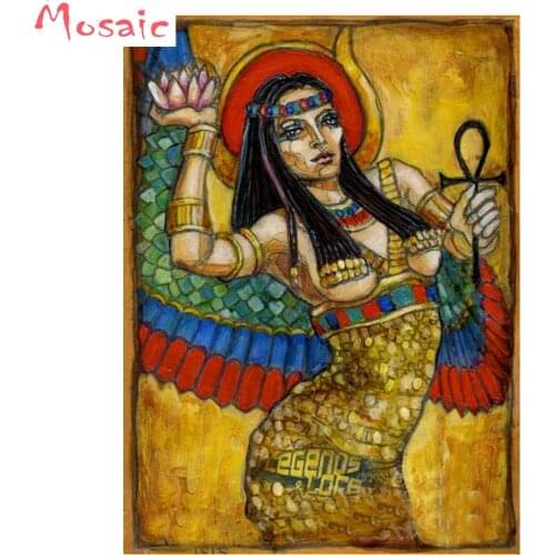 Custom photo Full Square/Round Drill 5D DIY Diamond Painting"Egypt woman"queen Embroidery diamond Cross Stitch Home Decoration