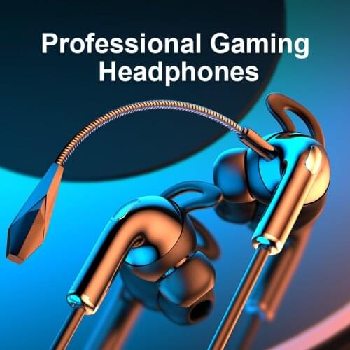 Phone Gaming Headphones Earphones With HD Dual Pluggable Microphones Noise Reduction Sports Waterproof Comfortable Headsets