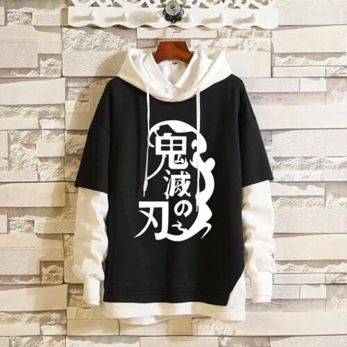 Demon Slayer Hooded Jean Jacket Kimetsu no Yaiba Kamado Tanjirou Cosplay Costume Daily Men Women Cartoon Coat Streetwear C67M192