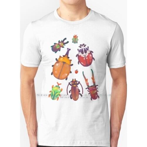 Beetle - Pastel T Shirt 100% Pure Cotton Beetle Rhino Beetle Stag Beetle Insect Invertebrate Arthropod Entomology Bug Cute