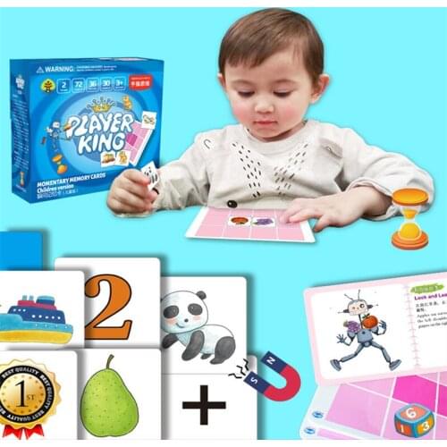 Shichida Right Brain Magnetic Board Game For Kids Baby Instant Photo Memory Training Puzzle Children Educational Toddler Toys