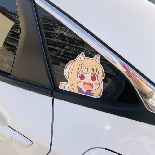 JDM Japanese Anime Loli Cute Cute Girl Cartoon Car Window Sticker Waterproof for Truck Vans Motor Guitar