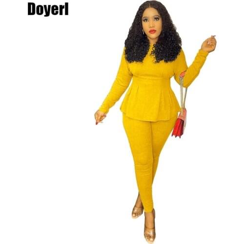 Two Piece Women Suit Set Casual Women Blouses Top Bodycon Long Pants Set Korean Fashion Clothing 2 Piece Sets Womens Outfits