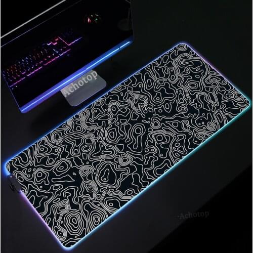 Black Abstract Texture RGB Mouse Pad Gaming Mouse Pad PC Gamer Computer Mousepad XXL Mouse Pads Mause Carpet Desk Mat For CS