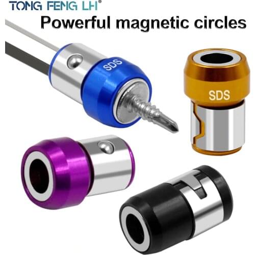 Metal Strong Magnetizer Ring Removable Magnet Driver Electric Screwdriver Bit with Magnetic Sleeve for Home Screw Knife