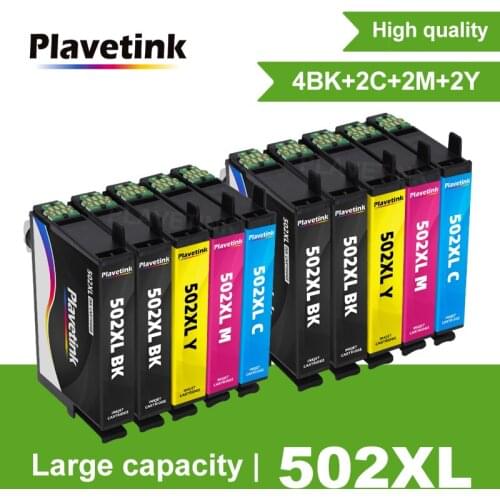 Plavetink T502 502XL New Compatible Ink Cartridge 502 E-502XL for Epson Expression Home WF-2860DWF WF-2865DWF XP-5100 XP-5105