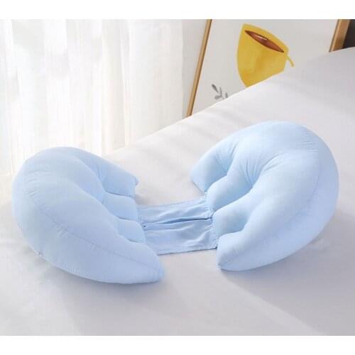LazyChild Pregnant Waist Pillow Body U Shape Sleeping Support Maternity Waist Pillows For Bed Cushion 100% Cotton