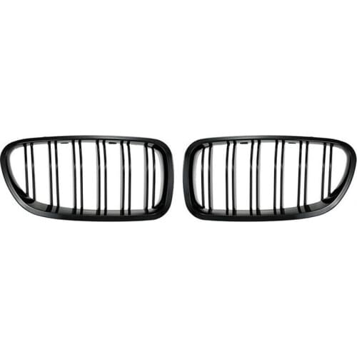 Grill Grille Gloss Black Kidney Sport for BMW F10 F18 F02 F11 M5 10-15 Dual Slat