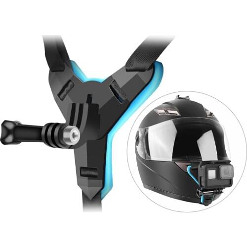 PC + Nylon Helmet Holder stents for GoPro Hero 7/6/5/4/3 Motorcycle Helmet Strap for Action Camera for Motorcycling for Xiaoyi