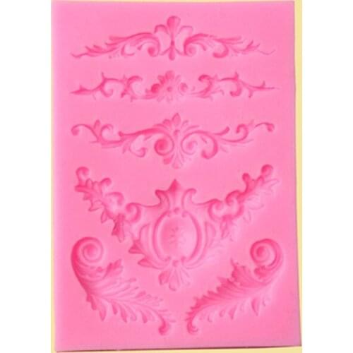 Silicone Mold European Relief Lace Fondant Cake Molds Food Grade Non-stick Sugar Paste Chocolate Mould Home Kitchen Accessories