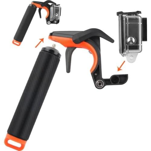 Trigger Waterproof Pistol Shutter Trigger Kit Floating Hand Grip for GoPro Hero 9 8 7 6 5 Yi Sjcam Eken Action Camera Accessory