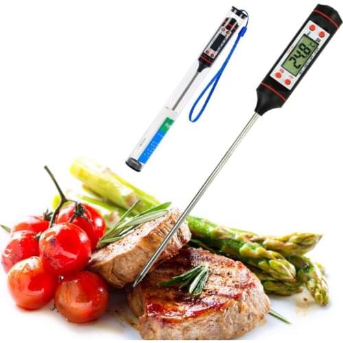 High Quality Household Thermometers 2021 New Digital Cooking Thermometer Food Probe Meat Kitchen BBQ Temperature Dropshipping