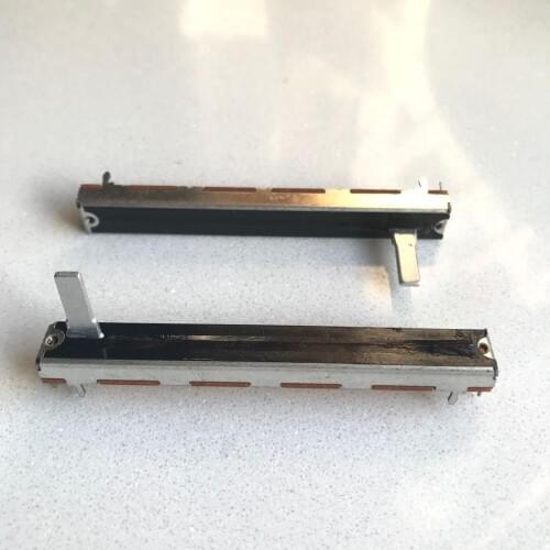100pcs SL6021N A10K B10K A20K B20K A50K B50K C10K 75MM single joint mixer fader potentiometer / Handle length 15MMC
