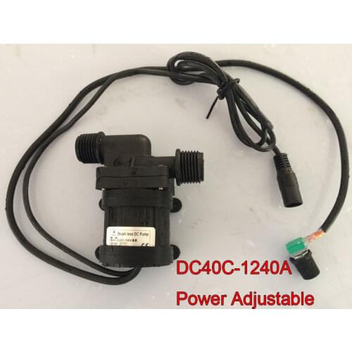 12V Power/ Flow Adjustable Micro DC Water Pump DC40C-1240A 720LPH Max Lift 4M 14.4W Small Submersible pump Fountain pumping