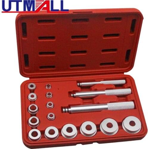 17pcs Aluminium Wheel Axle Bearing Race Seal Bush Master Driver Puller Tool Kits