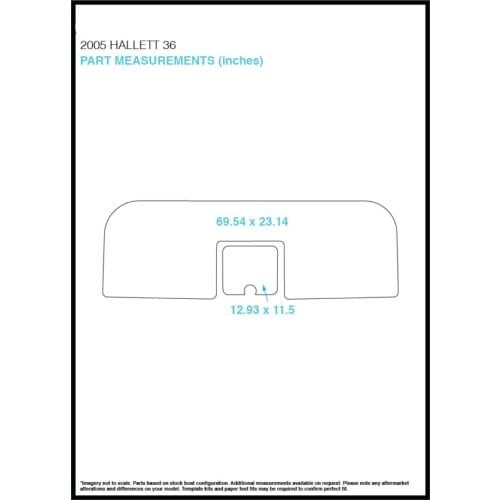 2005 Hallett 36 Swim Step Pad Boat EVA Teak Decking 1/4" 6mm