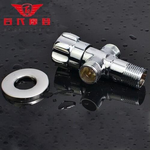 2015 Time-limited Direct Selling White Tee Angle Valve Copper Triangle Valve Explosion-proof