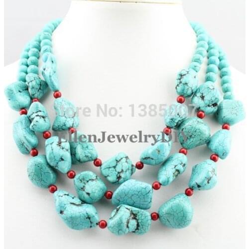 Beautiful African 3 Rows beautiful Jewelry Necklace,beautiful Necklace,Holiday Party Necklace,Wedding Gift,Bridesmaid Necklace