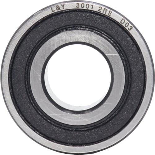 3001-2RS Bearing 12*28*12 mm ( 1 Pc ) 3001 2RS Double Row Sealed 3001 RS Angular Contact Ball Bearings