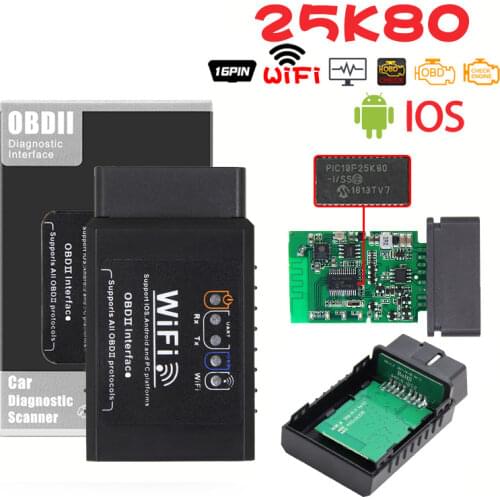 ELM327 V1.5 WIFI OBD2 Scanner PICIF25K80 Chip wifi OBD 2 OBD2 Car Auto Diagnostic Tool ODB2 OBDII Code Reader For Android/IOS