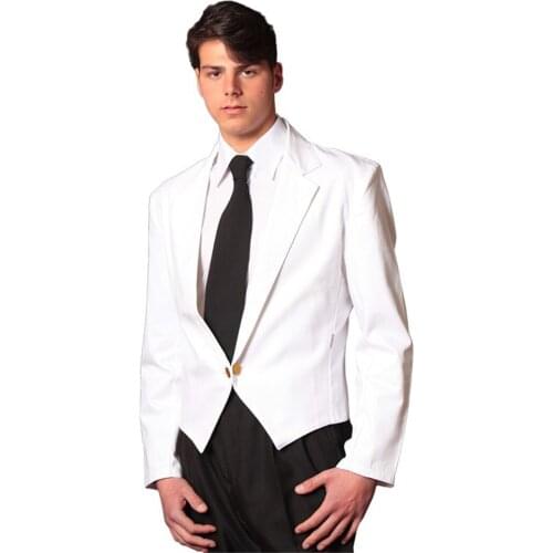 White blazer short waiter work Room restaurant hotel elegant bar gala