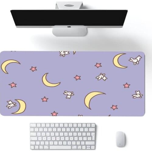 Anime kawaii Big Mouse Pad Large Rubber Gaming Mat Speed Kawaii XL MousePad Keyboard Locking Edge Otaku Compute mouse pad