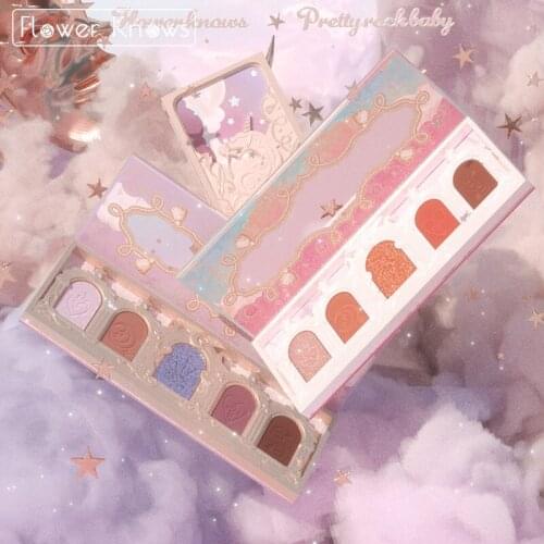 Cy Huaxin Five-Color Eye Shadow Shimmer Matte Portable Easy to Use Color Rendering Long-Lasting Free Shipping