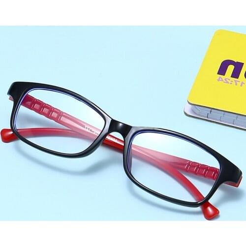 Kids Glasses Boy Girl Game Reading Computer Protective Goggle Fashion Children Glasses Plain Kids Square Anti Blue Light Eyewear