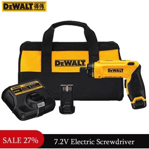 DEWALT DCF680G2 Electric Screwdriver 7.2V Lithium Battery Gravity Induction Rechargeable Adjustable Speed Screwdriver 2*1.0Ah