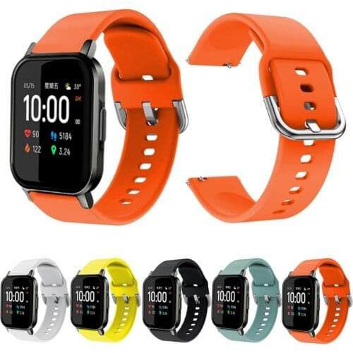 For Xiao mi Haylou LS01 LS02 Strap Sport Silicone Bracelet Smart Watch Band Y3ND