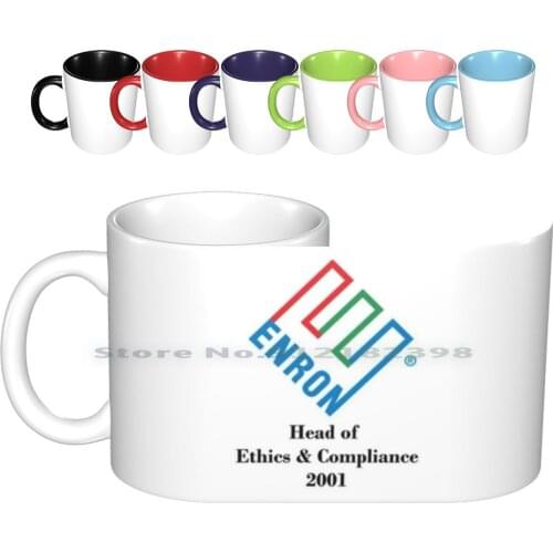 Enron-Head Of Ethics And Compliance Ceramic Mugs Coffee Cups Milk Tea Mug Lehman Brothers Lehman Brothers Big Banks Wall Street