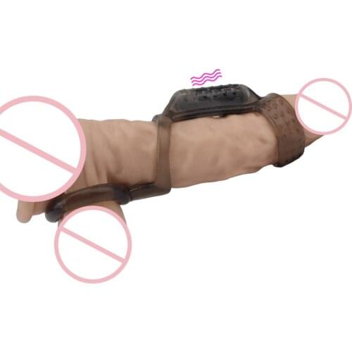 Dildo Vibrator Single Speed Sex Toys for Men Delay Ejaculation Adult Products Male Penis Vibrating Ring Cock Rings