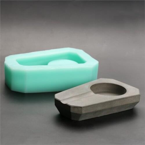 Mold Cement Ashtray Concrete Cigar Mould Silicone Mold Silica Gel Moulds Handmade for Home Decorations Silicone Rubber PRZY 001