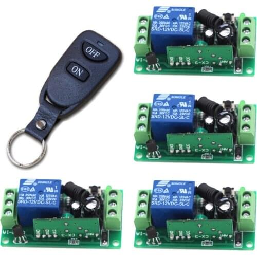 Hot Sale RF Wireless Remote Control Switch Receiver + 2CH Key Remote Control Transmitter for TV Motors Cameras Video Audio Door