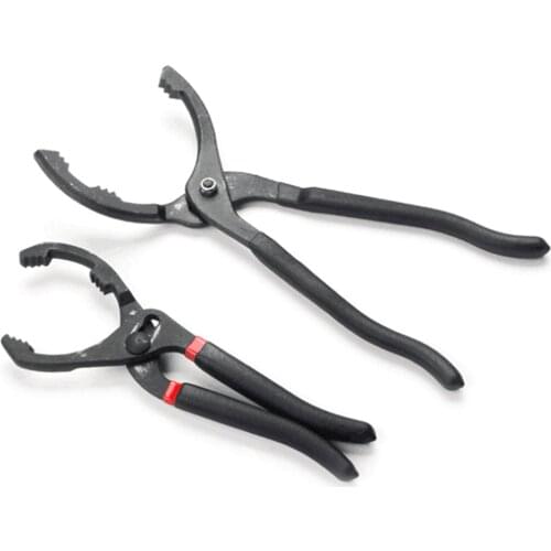 Cl10 inch 12 inch Adjustable Oil Filter Pliers Hand Tool Oil Filter Removal Tool Multi-functional Car Vehicle Supplies
