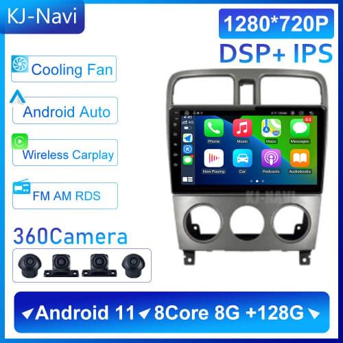GPS Navigation Multimedia Android 11 4G LTE For Subaru Forester SG 2002-2008 2 DIN Carplay Radio Video Autoradio WIFI DSP RDS
