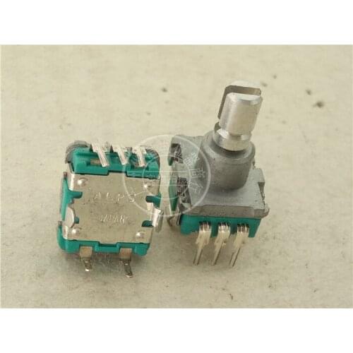 Original new 100% EC11 encoder with switch stepping 30 point fork handle 13MMX5MM