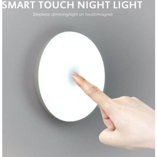 Touch Night Lamp Sensor Light Eye Protection Magnetic Fixation Flashlight Creative Art Cycle Charge Lighting Usb Sensor Light