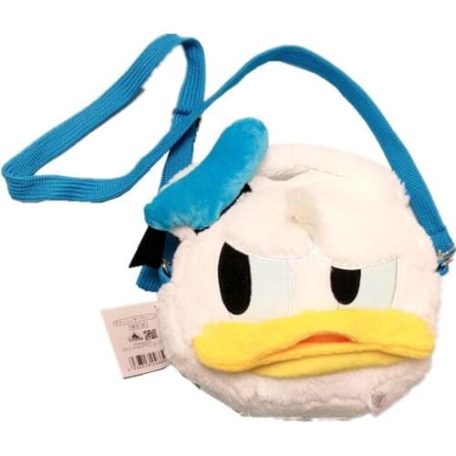 Disney Cartoon Anime Donald Duck Girl Coin Bag Plush Fashion Doll Children Bag Toy Gift