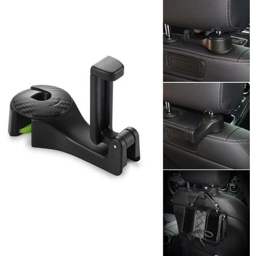 Vertical 2 In1 Multi-functional Car Headrest Hook With Phone Holder R29